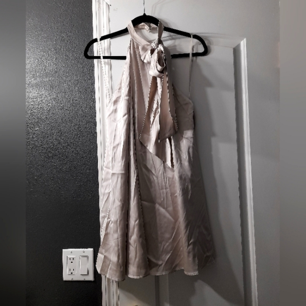 Bebe silver dress size S